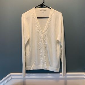 Women’s ivory cardigan